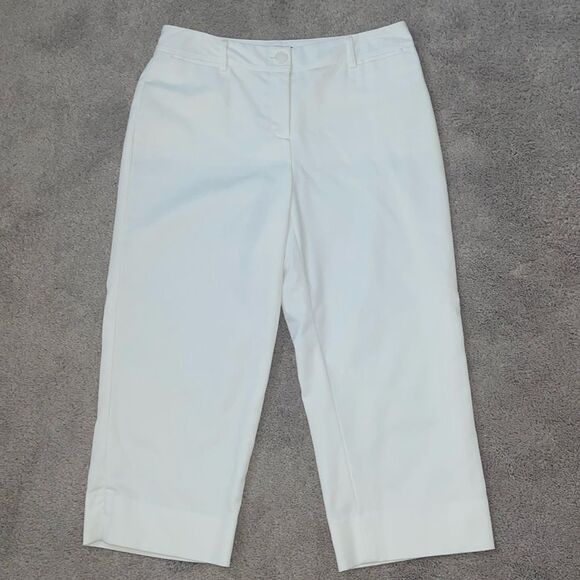 Rafaella Pants - Rafaella Crop Pants White Size 6P